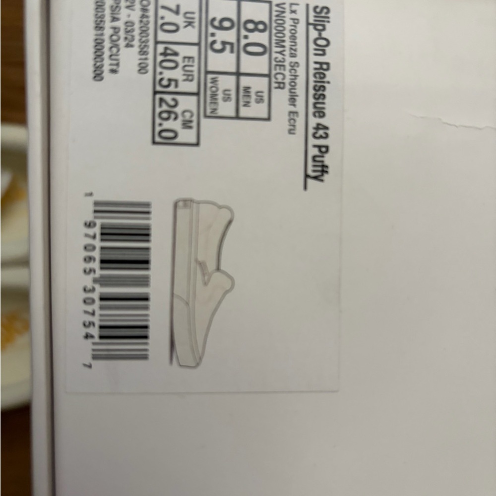 Proenza Schouler x Vans Ecru Slip-On Sneakers - Picture 3 of 8